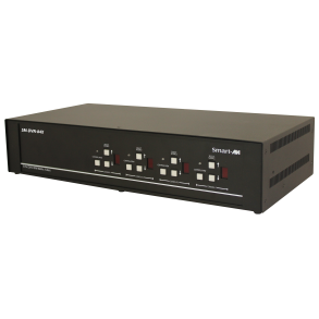 SmartAVI DVI-D Matrix, 8-Port, KVM Switch with Audio and USB 2.0 Support (4 Users). Includes: [SM-DVN-84X, PS12VD2A]
