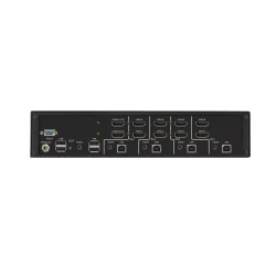SmartAVI HDMI 4-Port, Dual-Head, 4K-60Hz KVM Switch. Includes: [SM-UHN-4D, (PS12VD2A)]