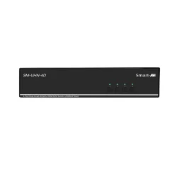 SmartAVI HDMI 4-Port, Dual-Head, 4K-60Hz KVM Switch. Includes: [SM-UHN-4D, (PS12VD2A)]