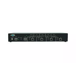 SmartAVI HDMI, 4-Port, Single-Head, 4K-60Hz KVM Switch. Includes: [SM-UHN-4S, (PS12VD2A)]