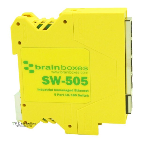 Brainboxes Compact Industrial 5 Port 10/100 Ethernet Switch