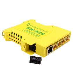 Brainboxes Industrial 5 Port PoE+ 10/100 Ethernet Switch