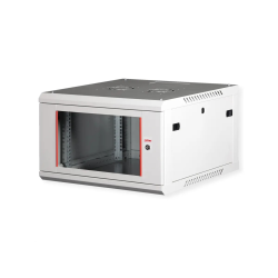 ROLINE 19" Wall Cabinet Basic Plus 6 U 600x600 BxT grey