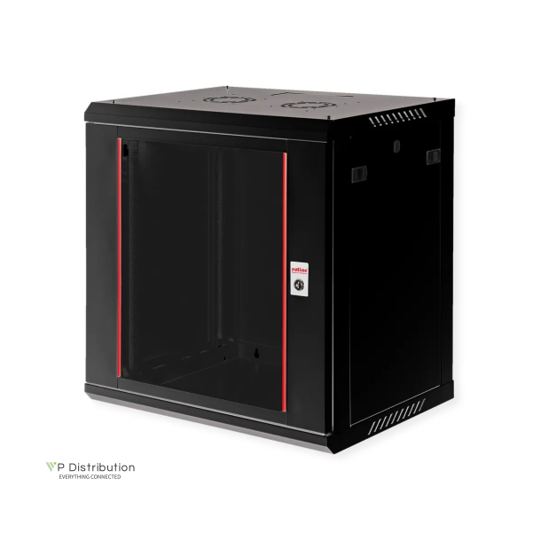 ROLINE 19" Wall Cabinet Basic Plus 12 U 600x450 BxT black