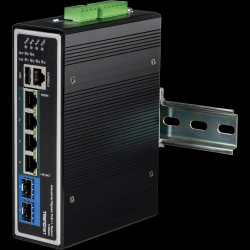 Trendnet 6-Port Industrial Gigabit L2+ Managed PoE++ DIN-Rail Switch