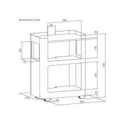 VALUE Open Shelf Mobile Cabinet