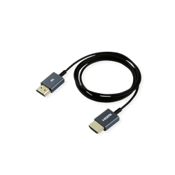 ROLINE HDMI Coaxial Cable, Ultra Slim 8K60, M/M, 1,5m