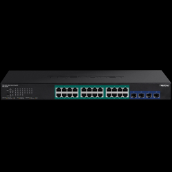 Trendnet 28-Port Gigabit Web Smart PoE+ Switch with 10G SFP+ slots