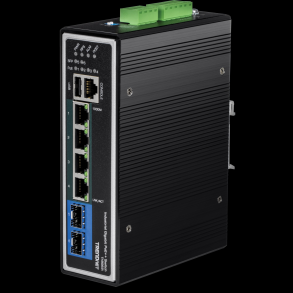 Trendnet 6-Port Industrial Gigabit L2+ Managed PoE++ DIN-Rail Switch