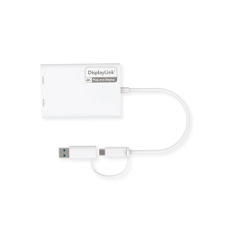 ROLINE USB-C/A to Dual HDMI DisplayLink Adapter, 4K60