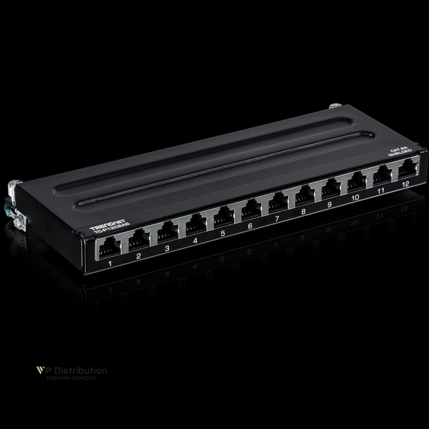 Trendnet 12-port Cat6a Shielded Wall Mount Patch Panel