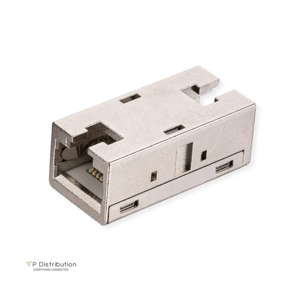 ROLINE In-line Coupler RJ45 Cat.6A Shielded, Metal Housing