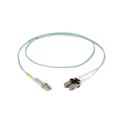 Black Box OM3 LC-ST DUPLEX AQUA 1M