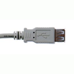 Brainboxes USB Type A plug to A receptacle 0.25m Cable for US-101/324
