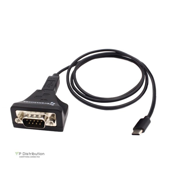 Brainboxes USB-C to 1 Port RS232 Industrial USB to Serial Adaptor