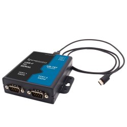 Brainboxes USB-C to 2 Port RS232 Serial Server Hub