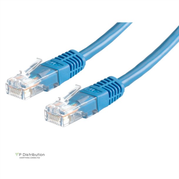 ROLINE UTP Patch Cord Cat.5e (Class D), blue, 0.5 m