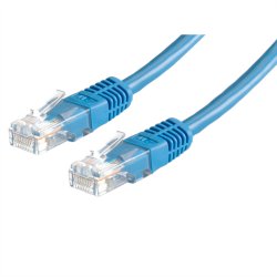 ROLINE UTP Patch Cord Cat.5e (Class D), blue, 1 m