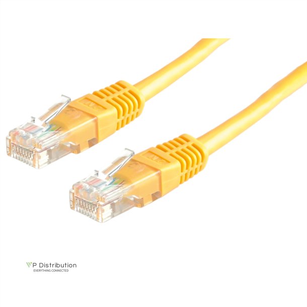 ROLINE UTP Patch Cord Cat.5e (Class D), yellow, 0.5 m