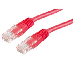 ROLINE UTP Patch Cord Cat.5e (Class D), red, 1 m