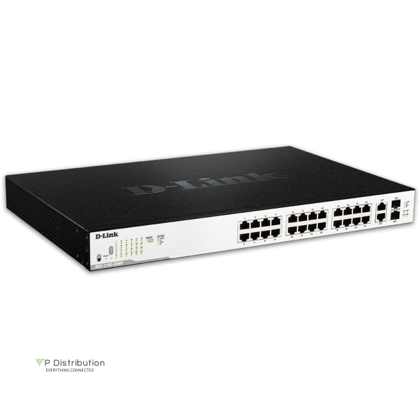 D-Link DGS-1100-26MPV2 26-Port PoE+ Gigabit Smart Switch