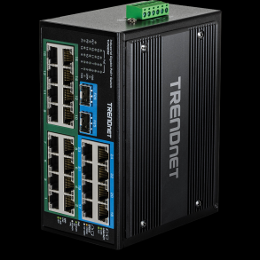Trendnet 26-Port Hardened Industrial Gigabit PoE+ DIN-Rail Switch