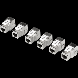 Trendnet 6 Pack Cat6a RJ-45 Shielded Keystone Jack
