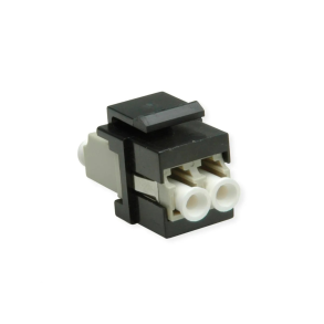 ROLINE Keystone Adapter W/LC DUPLEX, Black+Beige