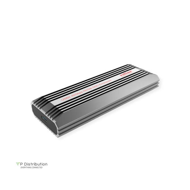ROLINE USB4 Type C Enclosure, 40Gbit/s M.2 NVME SSD