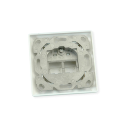 ROLINE Desktop Type 2-Port Face Plate W/ Duct Cap, RAL9010