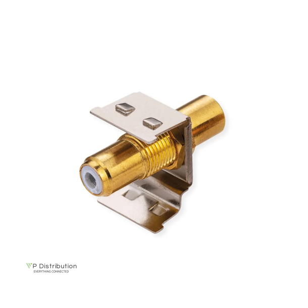 ROLINE RCA Keystone Coupler, Metal, white