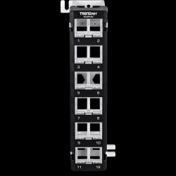 Trendnet 12-Port Blank Angled Wall Mount Keystone Patch Panel