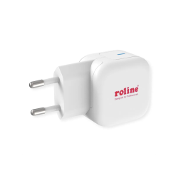 ROLINE USB GaN PD Charger, 20W 1x USB-C Port, white