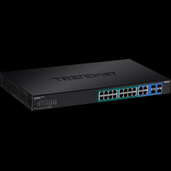 Trendnet 20-port Gigabit Web Smart POE+ Switch w/ 2 Shared SFP Slots  (16 PoE+, 2SFP) (370W)