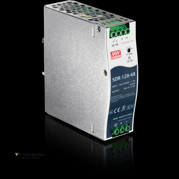 Trendnet 48V 120W Output Industrial DIN-Rail Power Supply