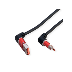 ROLINE USB2.0 360� Rotation Cable, A-C, M/M, 60W, 1m