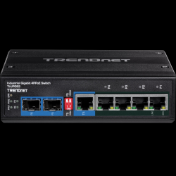 Trendnet 6-port hardened Industrial Gigabit Ultra PoE+ Switch (5 Gigabit / 1 shared SFP / 1 dedicated SFP)