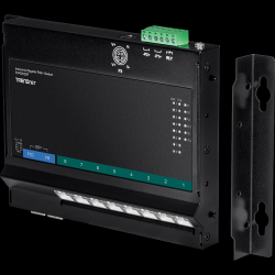 Trendnet 10-Port Industrial Gigabit PoE+ Wall-Mount Front Access Switch