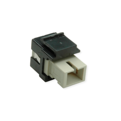 ROLINE Keystone Adapter W/SC SIMPLEX, Black+Beige