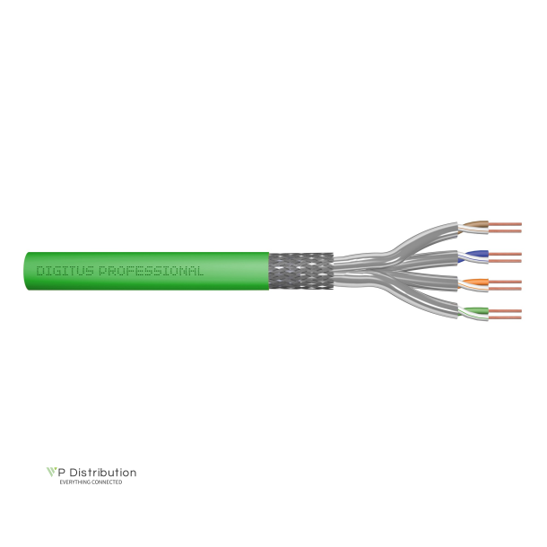 CAT 8.2 S-FTP installation cable, 2000 MHz Eca (EN 50575), AWG 22/1, 1000 m drum,