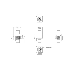 VALUE RCA Keystone Coupler, Plastic, yellow