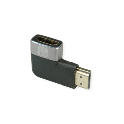 ROLINE 8K HDMI Adapter Angled 90, M/F