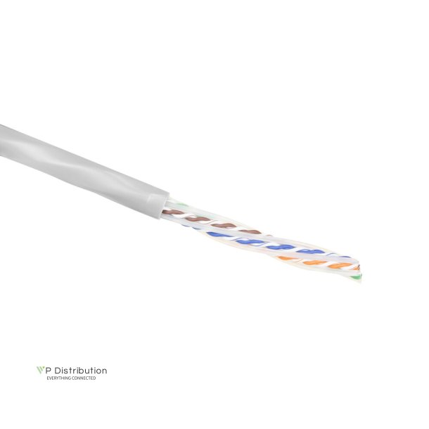 ACT Cat 6A U/UTP solid installation cable, PVC Eca 23AWG grey 305 meter