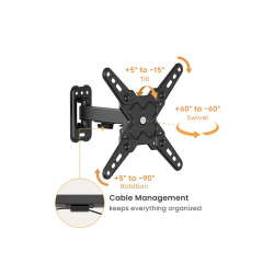 VALUE Basic TV Wall Mount, 2 J., <20kg, VESA200x200, < 109,2cm