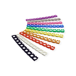 VALUE Cable MARKER SET of 10 pcs. OD: 5 - 6,5mm