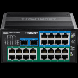 Trendnet 26-Port Hardened Industrial Gigabit PoE+ DIN-Rail Switch