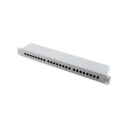VALUE 19" Patchpanel, Cat6A/Cl.EA, 24 Ports, STP, grey