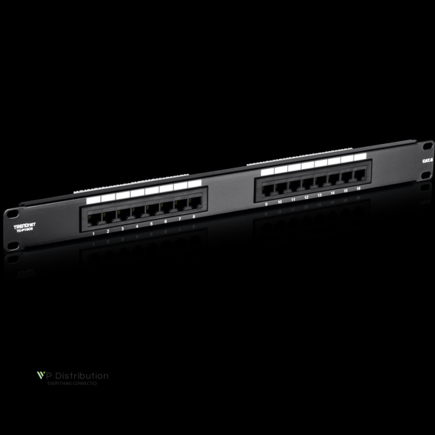 Trendnet 16-port Cat6 Unshielded Patch Panel