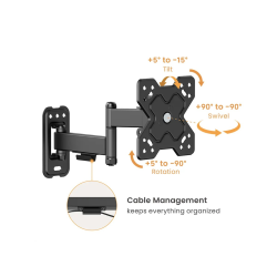 VALUE Basic TV Wall Mount, 3 J., <20kg, VESA100x100, < 81,3cm