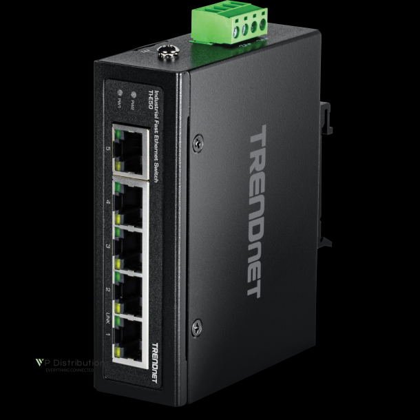 Trendnet 5-Port Industrial Fast Ethernet DIN-Rail Switch